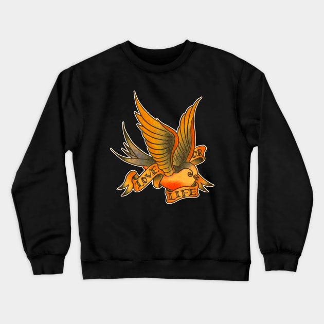 Tattoo Style Design Crewneck Sweatshirt by tattoodesigns